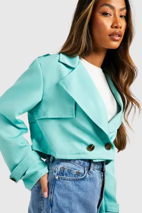 Short Double Breasted Trench Coat