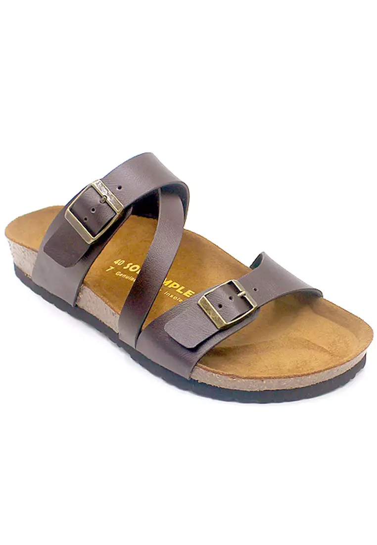 SoleSimple Hamburg - Brown Sandals & Flip Flops