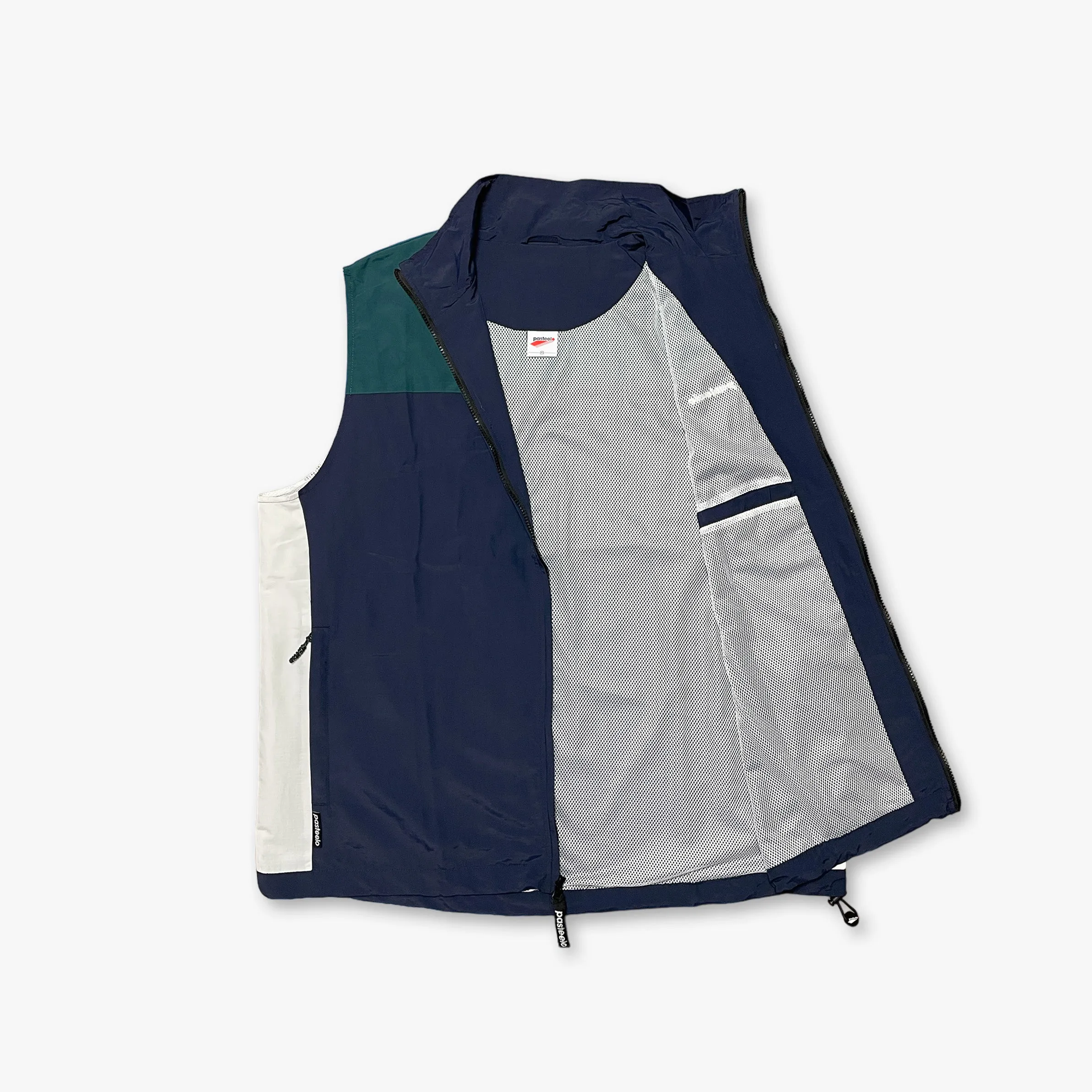 SPORTS WIND VEST - DARK TEAL/NAVY/WHITE