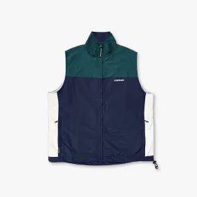 SPORTS WIND VEST - DARK TEAL/NAVY/WHITE