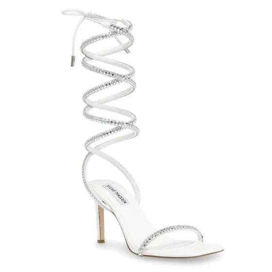 Steve Madden Womens Enchanter White Mutiple Sandals