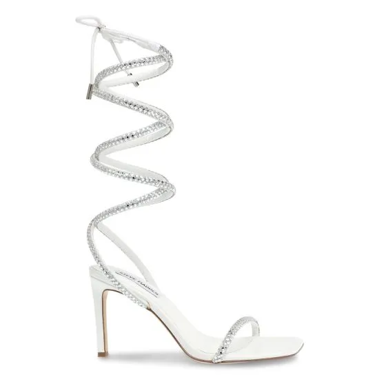 Steve Madden Womens Enchanter White Mutiple Sandals