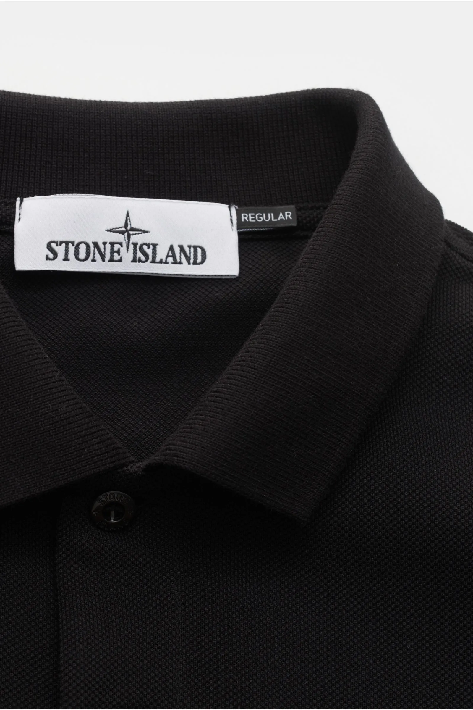 STONE ISLAND polo shirt black