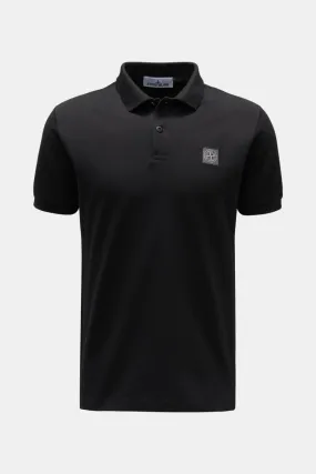 STONE ISLAND polo shirt black