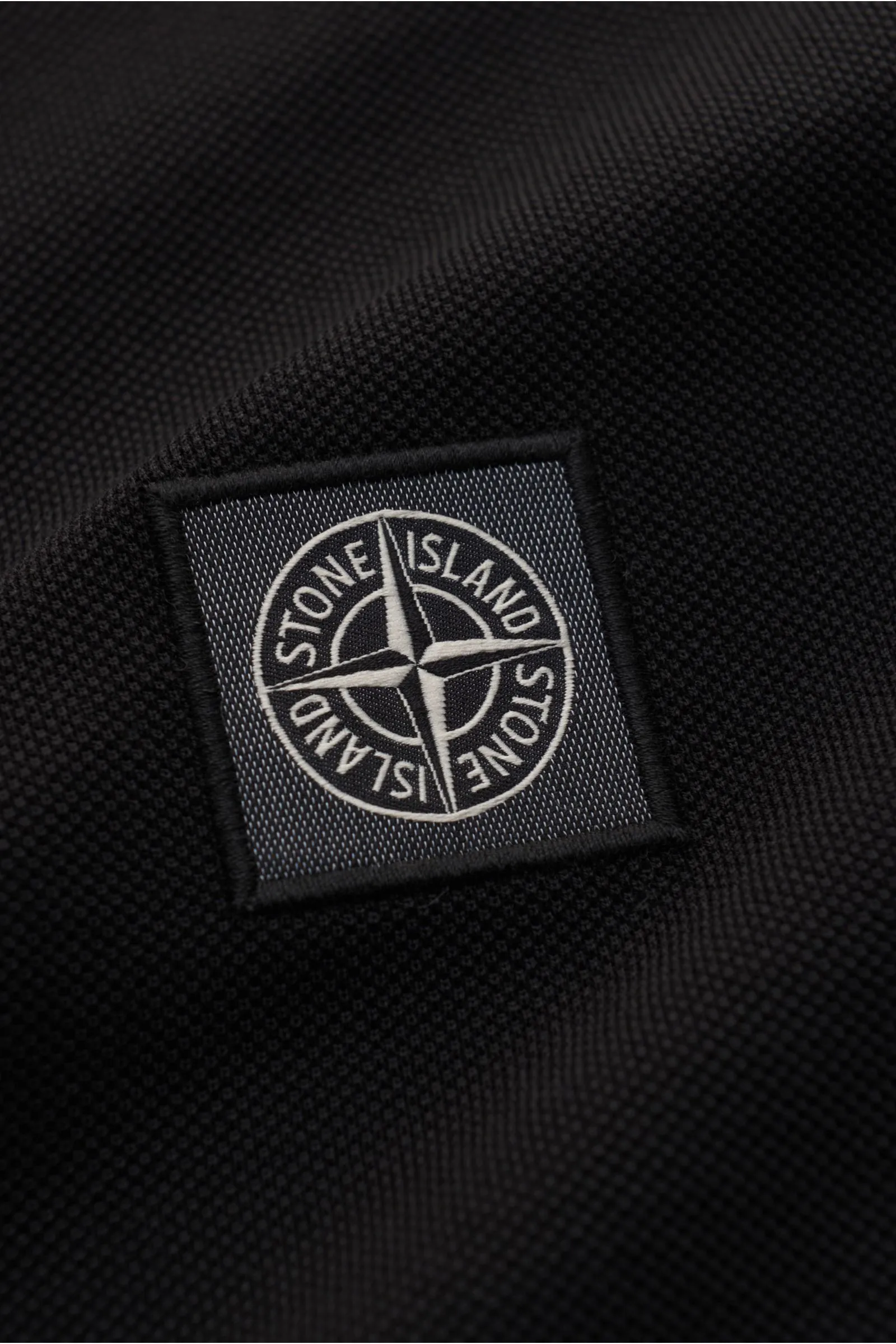 STONE ISLAND polo shirt black