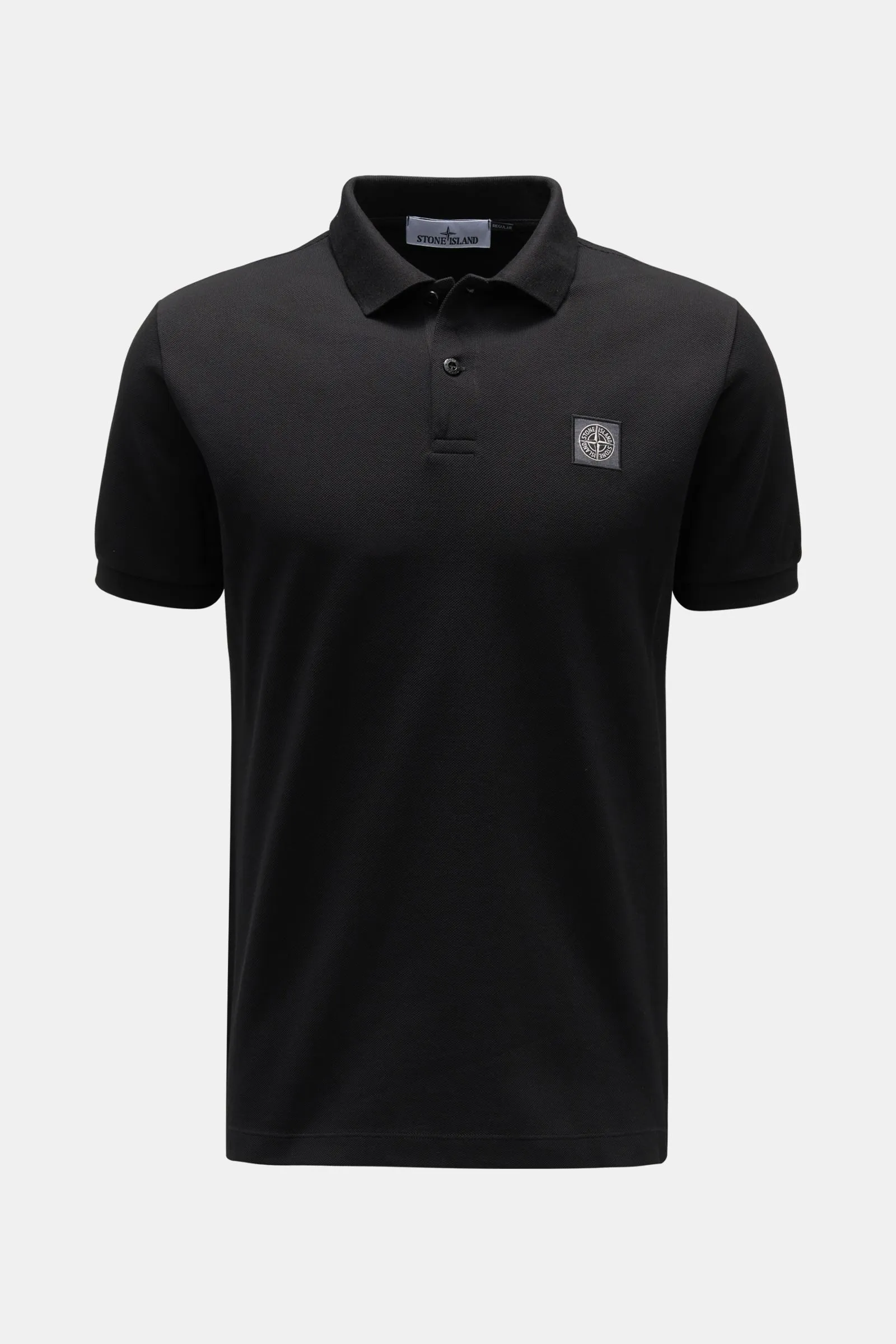 STONE ISLAND polo shirt black