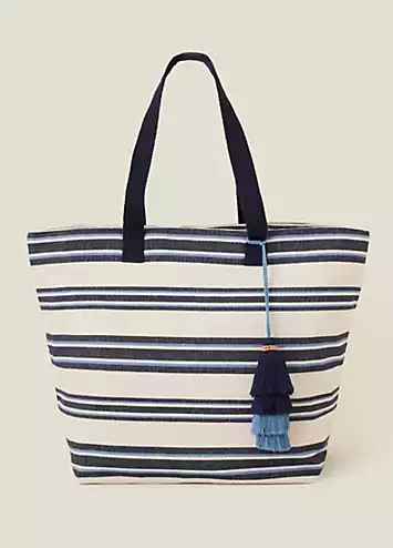 Stripe Beach Tote Bag by Accessorize | Look Again