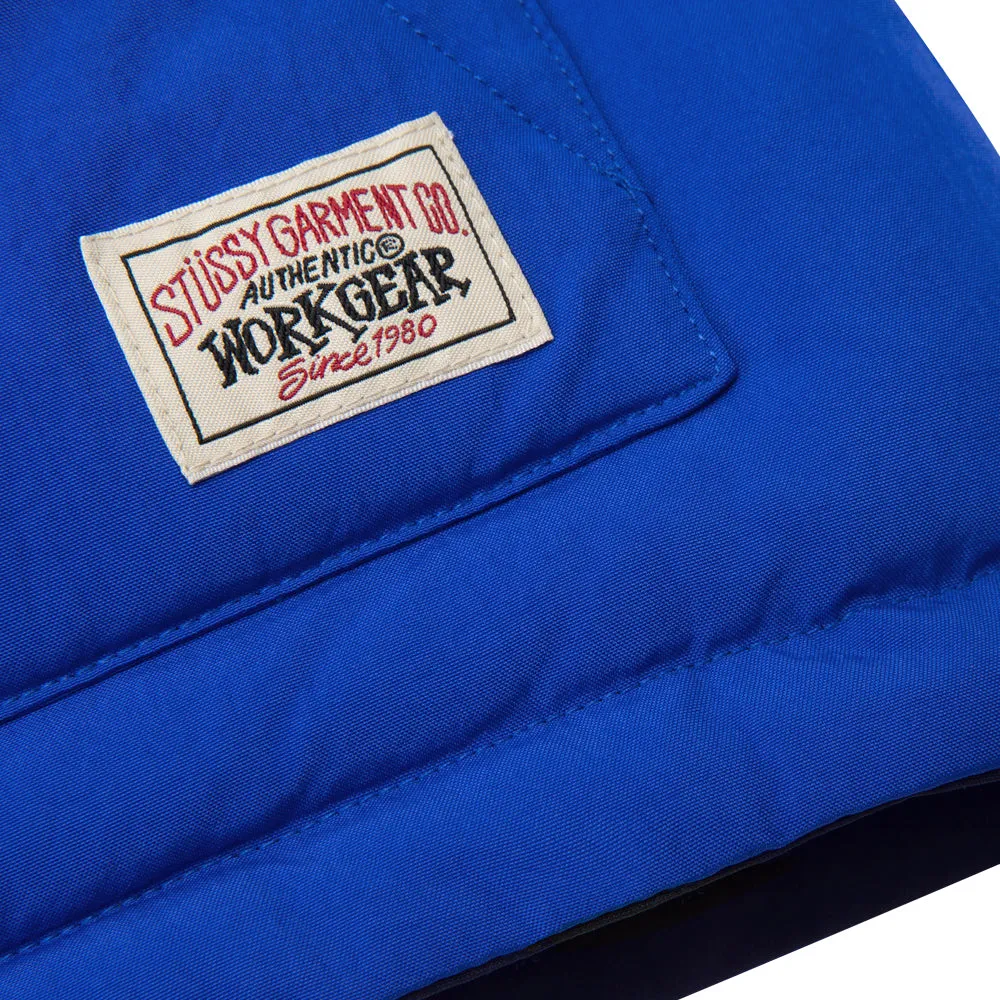 STSSY REV. DOWN WORKGEAR VEST // ROYAL