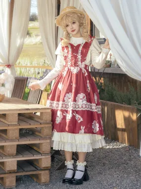 Sweet Lolita Dress Velour Sleeveless Sweet Lolita Dress