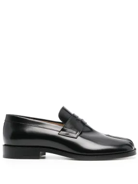 Tabi Leather Loafers - Black