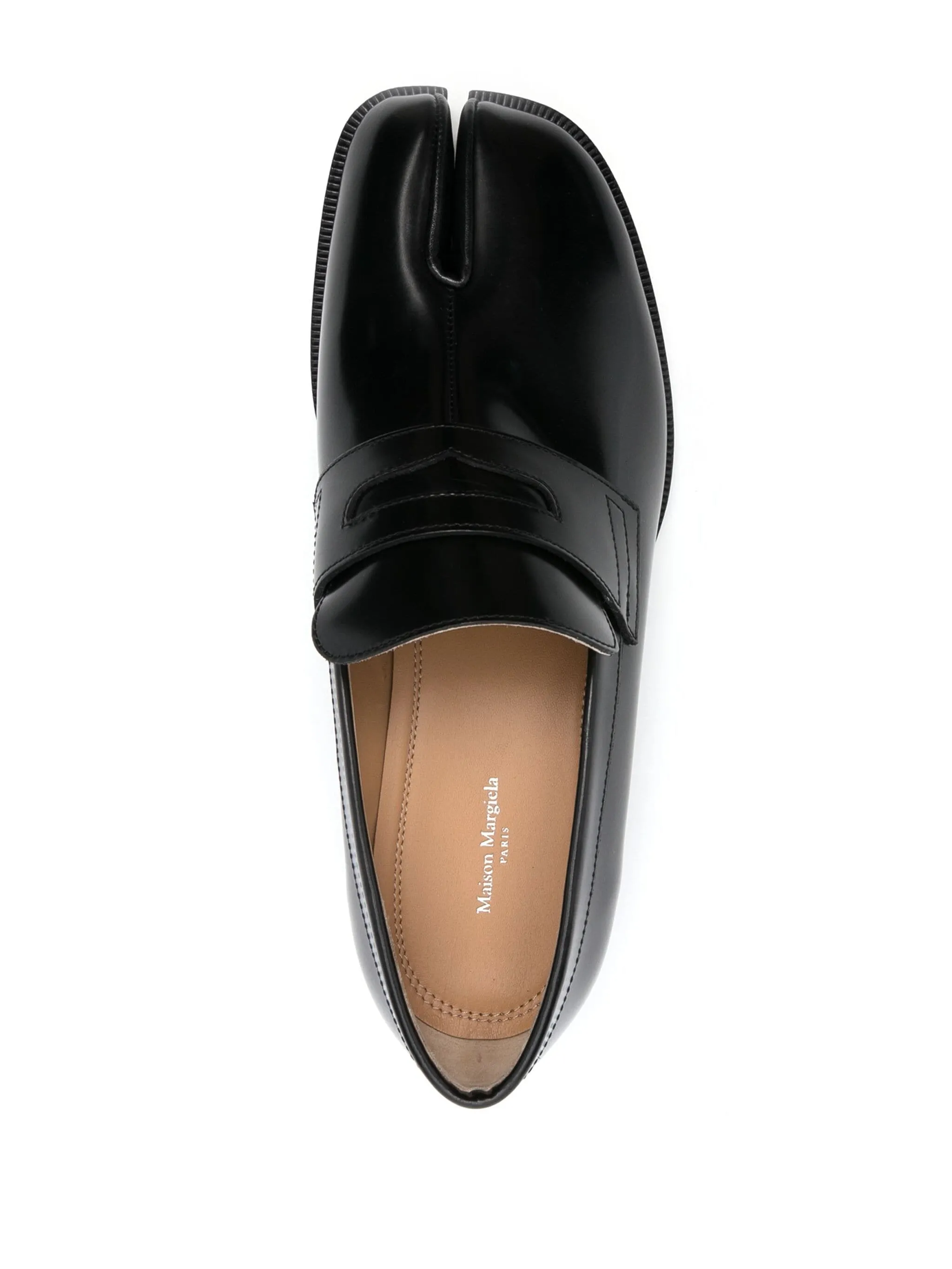 Tabi Leather Loafers - Black