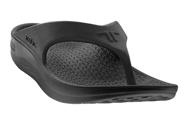 Telic Flip Flop Energy Sandals: Midnight Black 