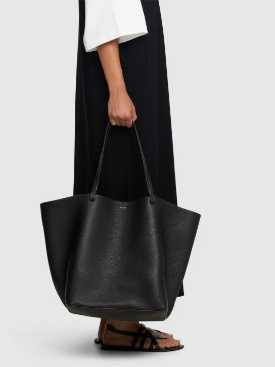 The Row   XL Park lux grain leather tote bag 