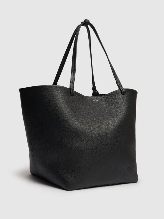 The Row   XL Park lux grain leather tote bag 