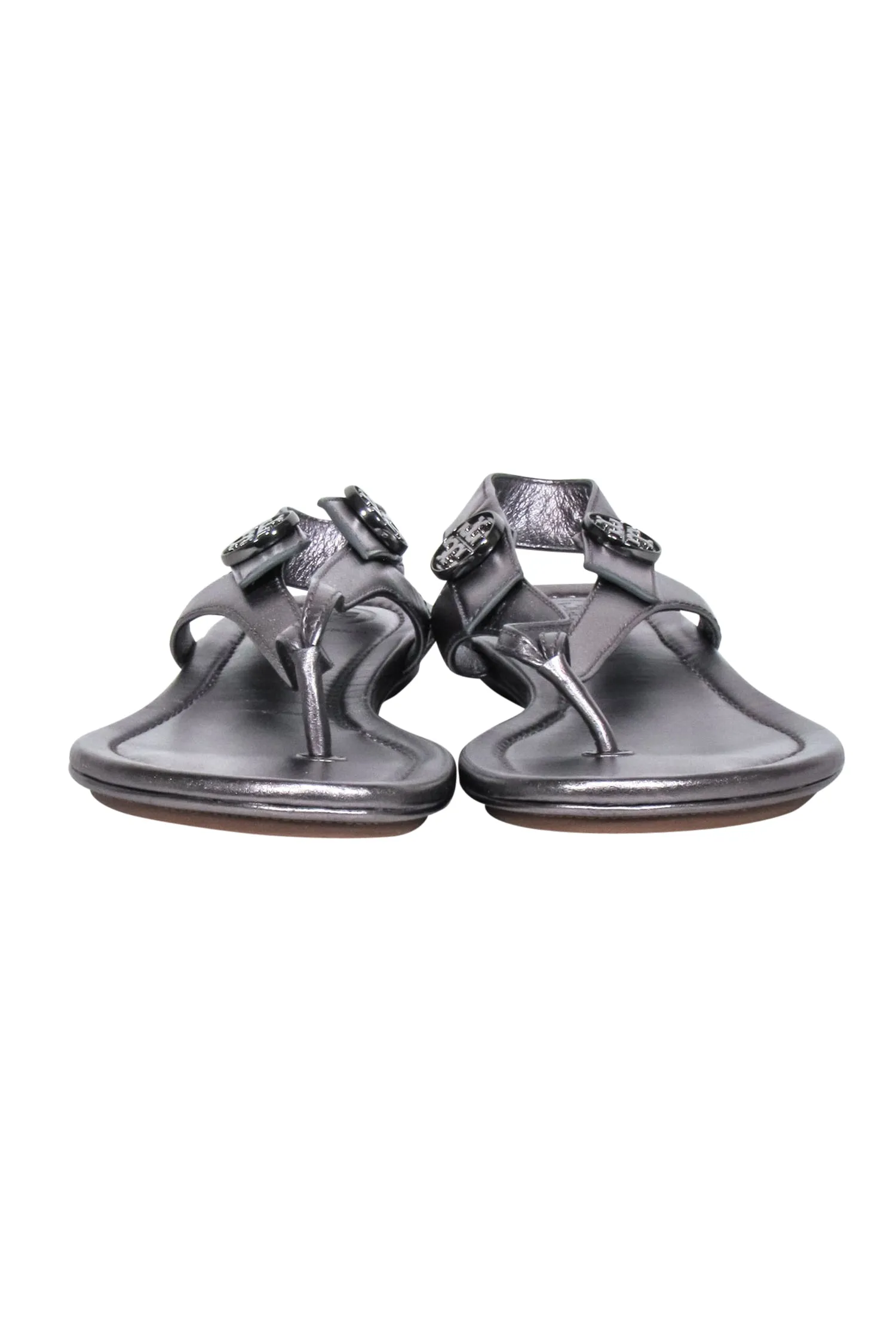 Tory Burch - Gunmetal Thong Sandals Sz 6.5