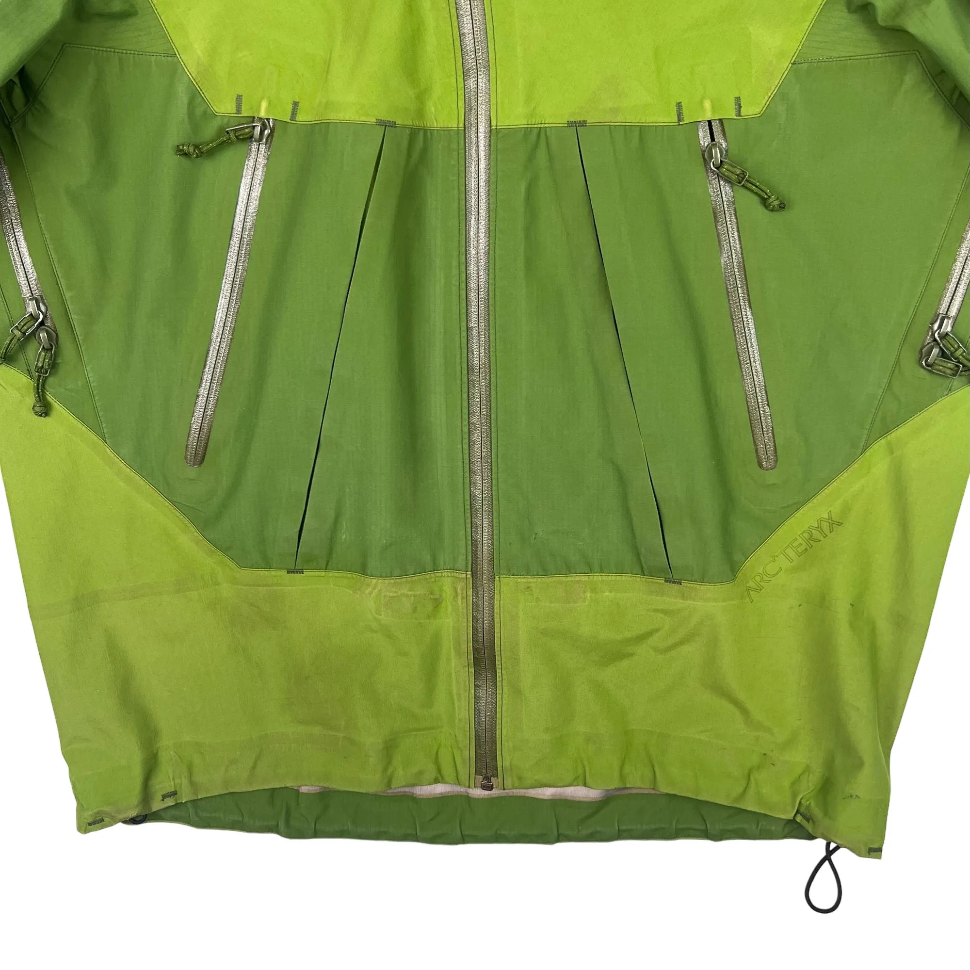 Vintage 00s Arc'teryx Sidewinder TR Shell Goretex XCR Jacket Green