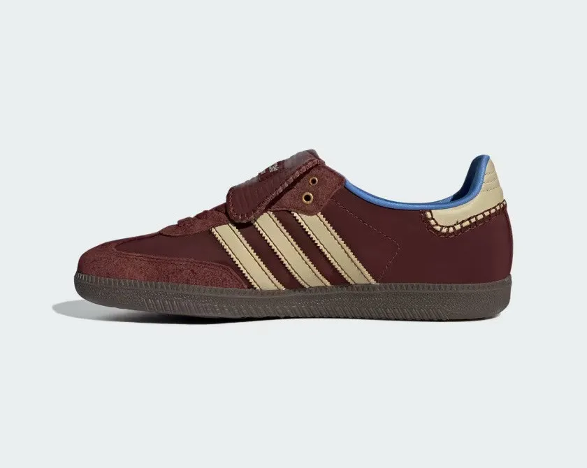 Wales Bonner x Adidas Samba Nylon Fox Brown Sandy Beige Lucky Blue IE0579