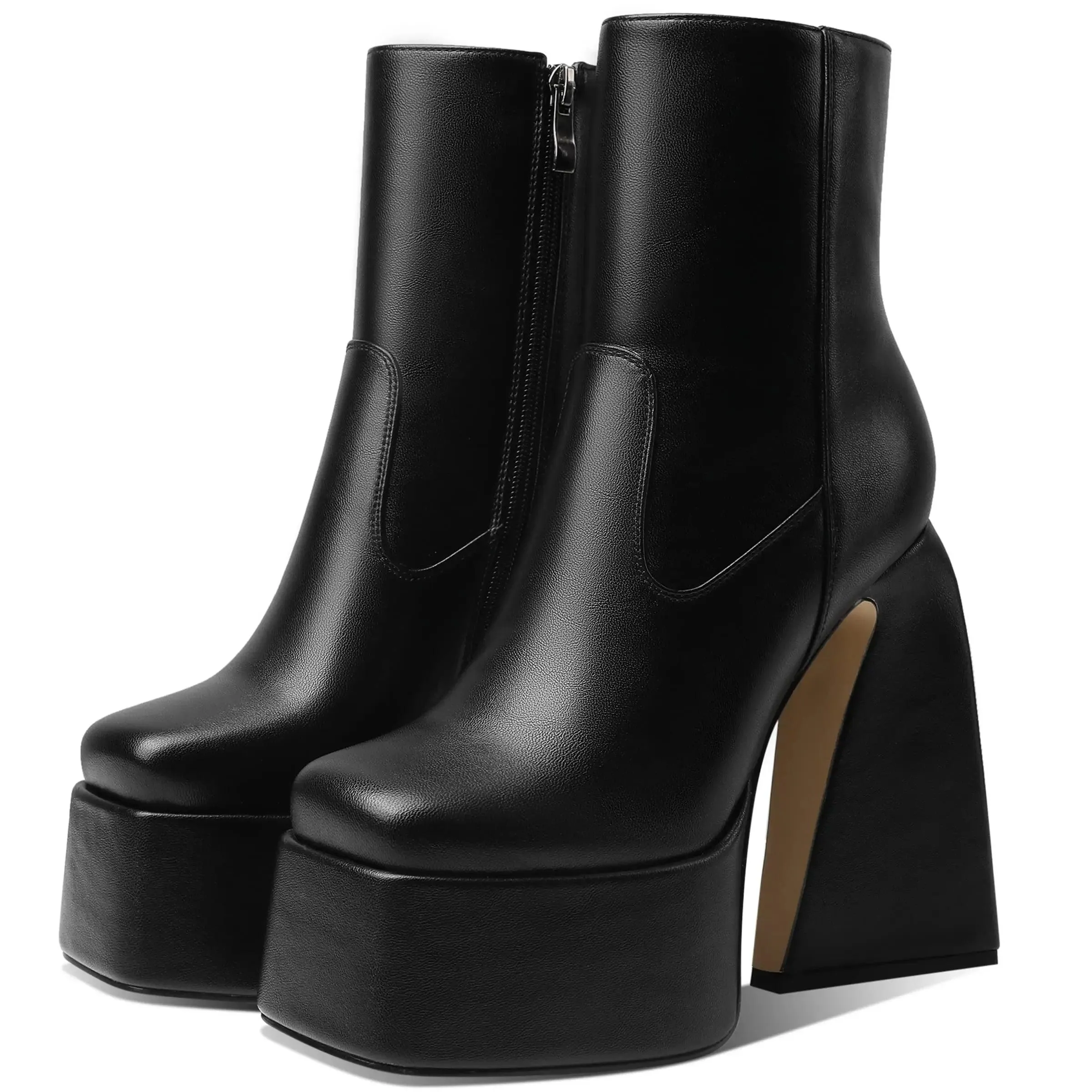 Women Platform Zipper Ankle Boots