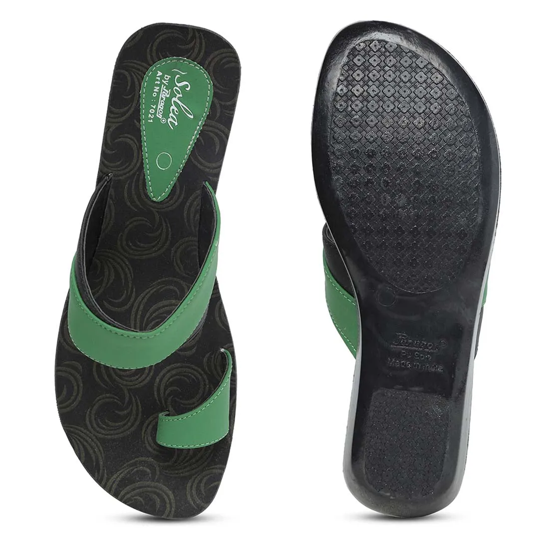 Women's Solea Green Slippers