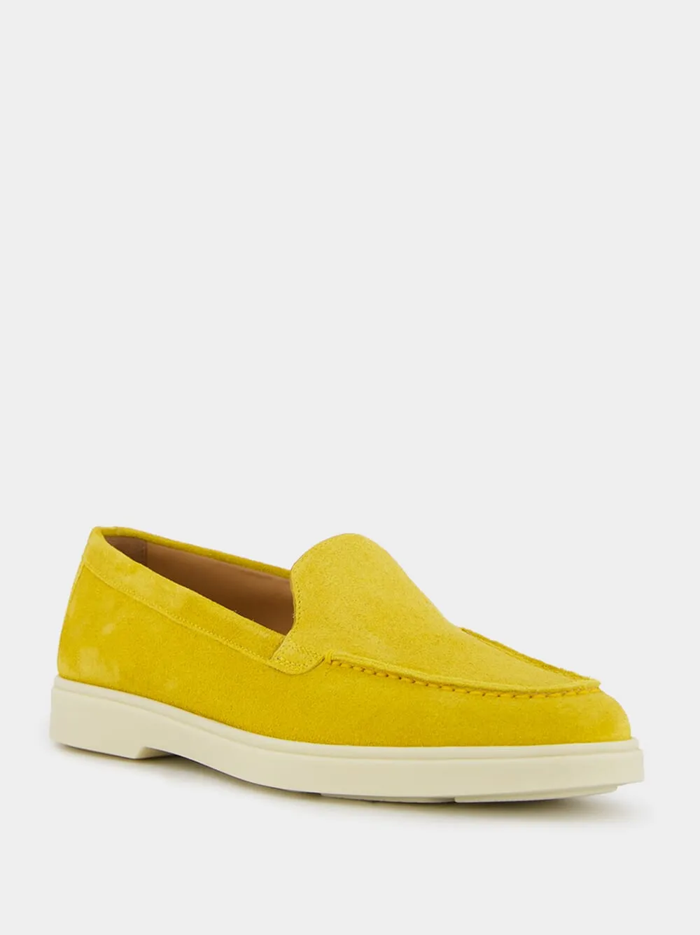 Yellow Suede Loafers