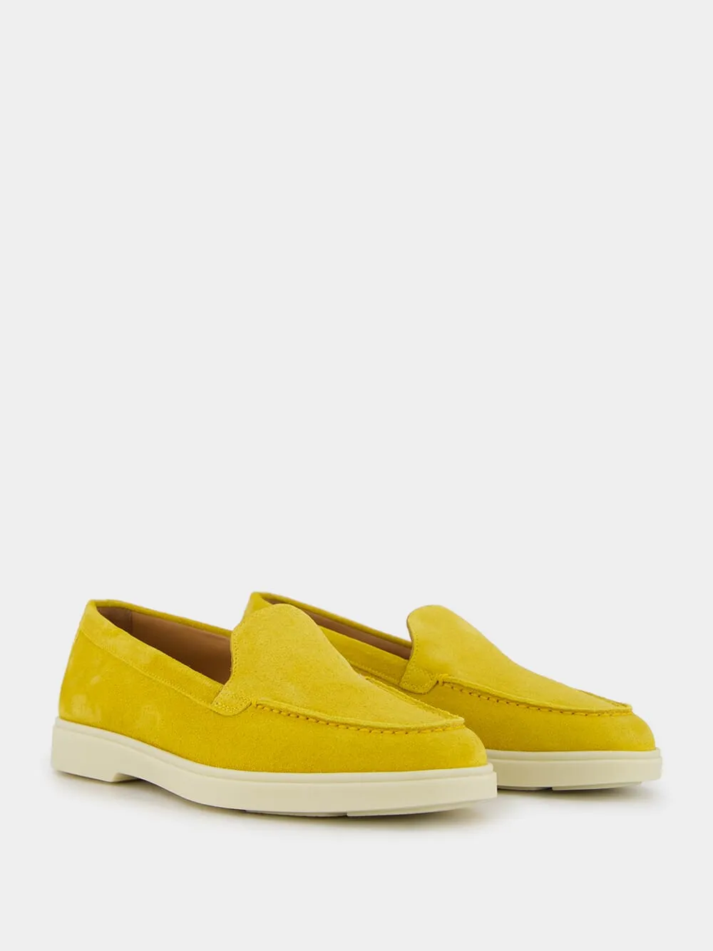 Yellow Suede Loafers