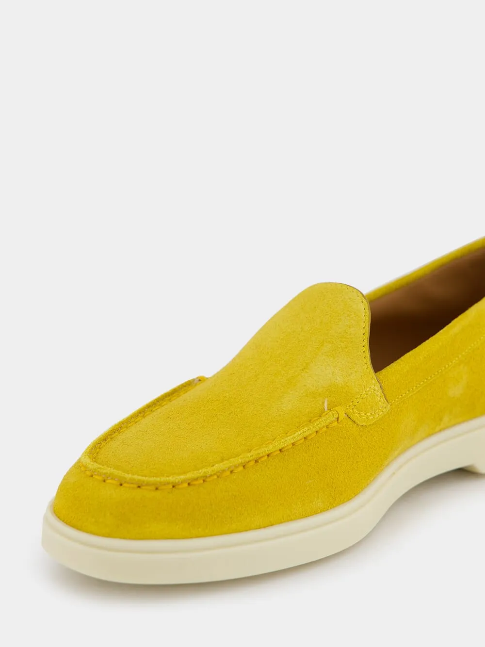 Yellow Suede Loafers